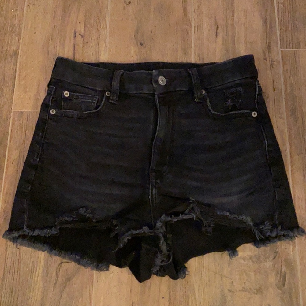 Black high waisted shorts
